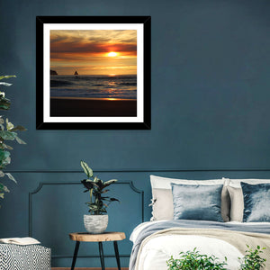 Oregon Coastal Sunset Wall Art