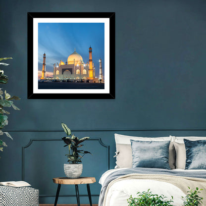 Siddiqa Fatima Zahra Mosque at Dusk Wall Art