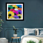 Vibrant Market Parasols Wall Art