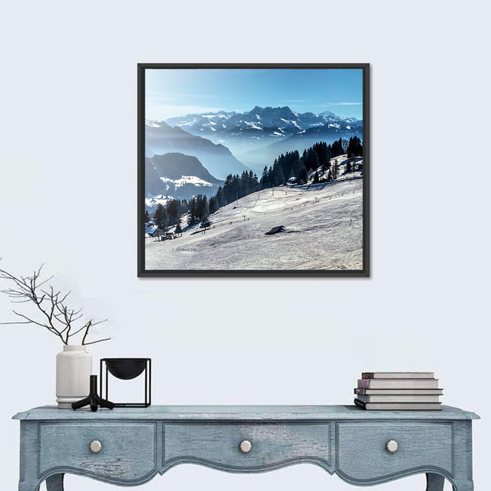 Ski Mountain Slope Wall Art