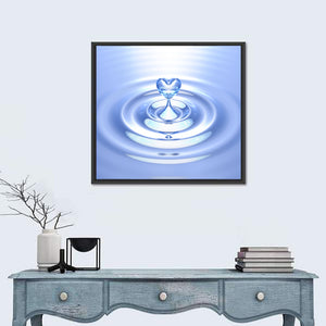 Heart Shaped Water Splash Wall Art