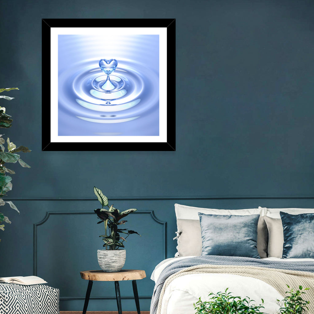 Heart-shaped Water Droplet Wall Art