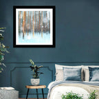Ethereal Snowy Pine Forest Wall Art