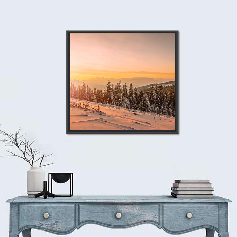 Hoverla Snowfield at Sunset Wall Art