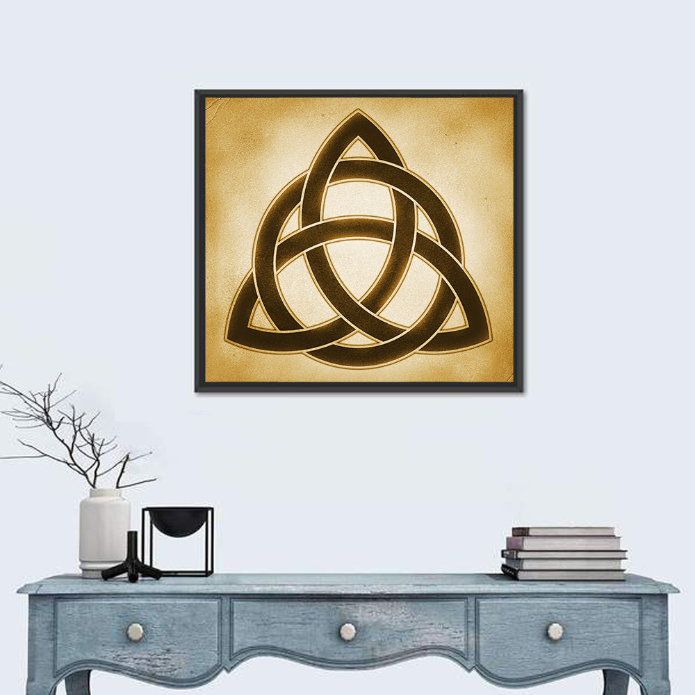 Embossed Trinity Knot Symbol Wall Art