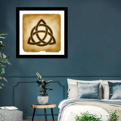 Embossed Trinity Knot Symbol Wall Art
