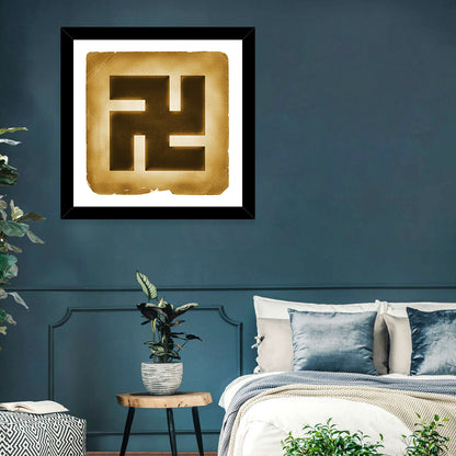 Swastika Buddha Sign Wall Art