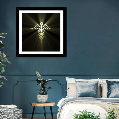 Medical Corps Caduceus Emblem Wall Art
