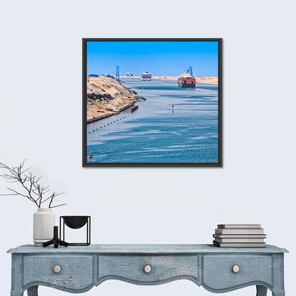 Suez Canal Container Ships Wall Art
