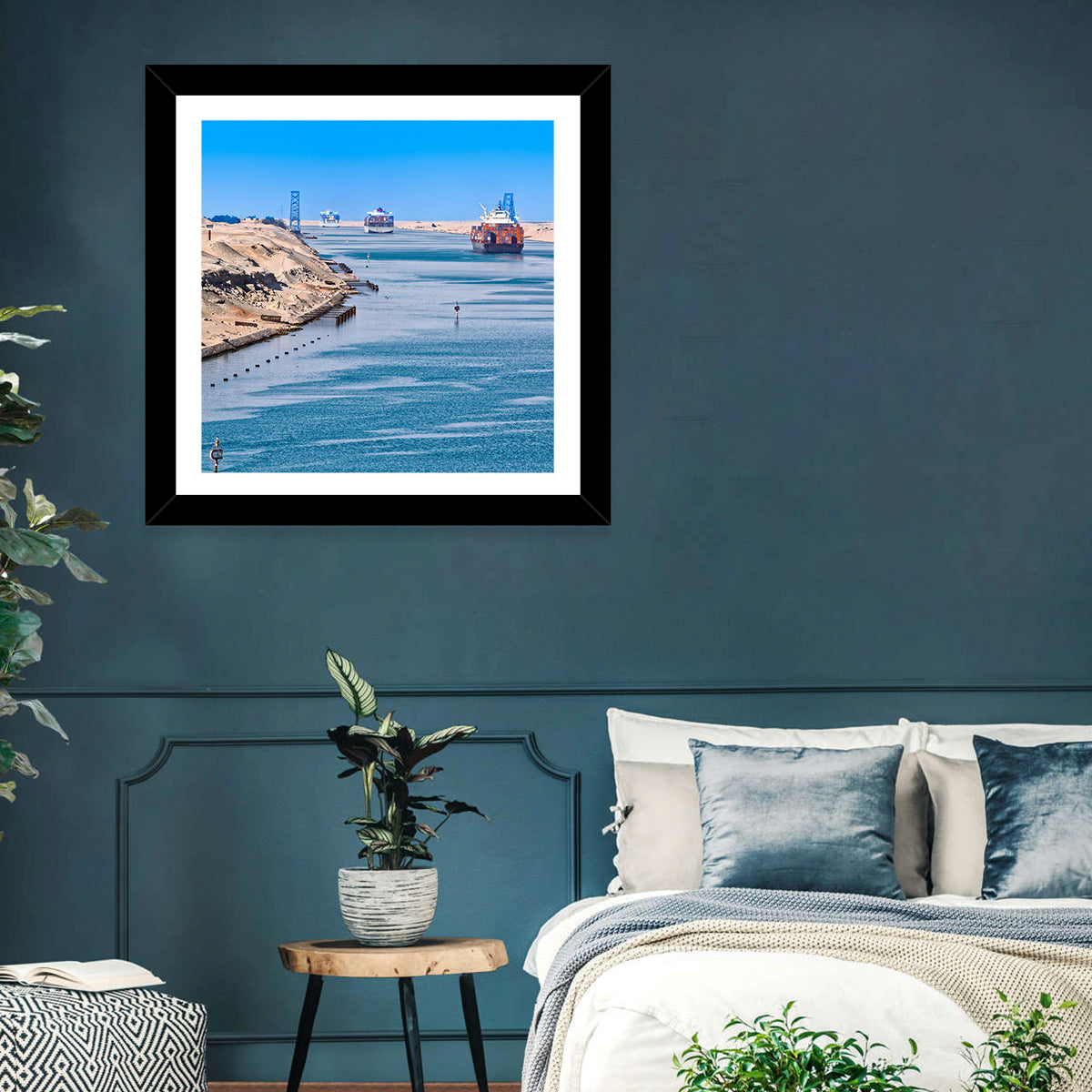Suez Canal Container Ships Wall Art