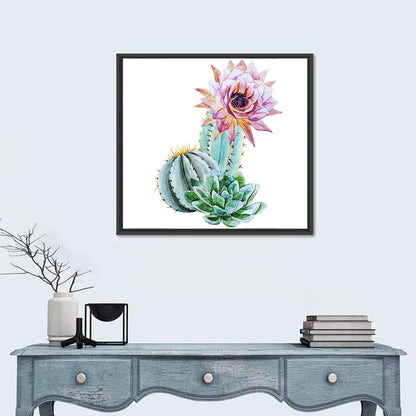 Watercolor Cactus Wall Art