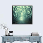 Foggy Forest Pathway Wall Art