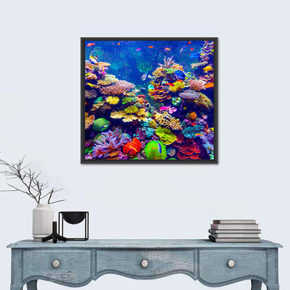 Tropical Coral Reef Aquarium Wall Art