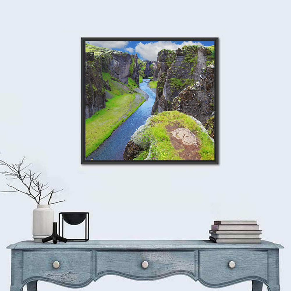 Neverland Cliffs, Fjaðrárgljúfur Canyon Wall Art