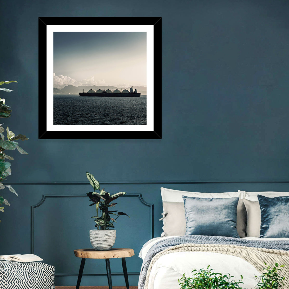 Lng Tanker at Sea Wall Art