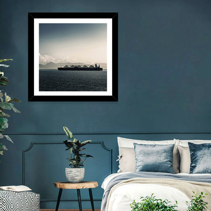 Lng Tanker at Sea Wall Art