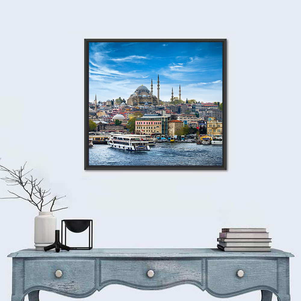 Süleymaniye Mosque Over Golden Horn Wall Art