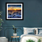 Sea Stones at Sunset Wall Art