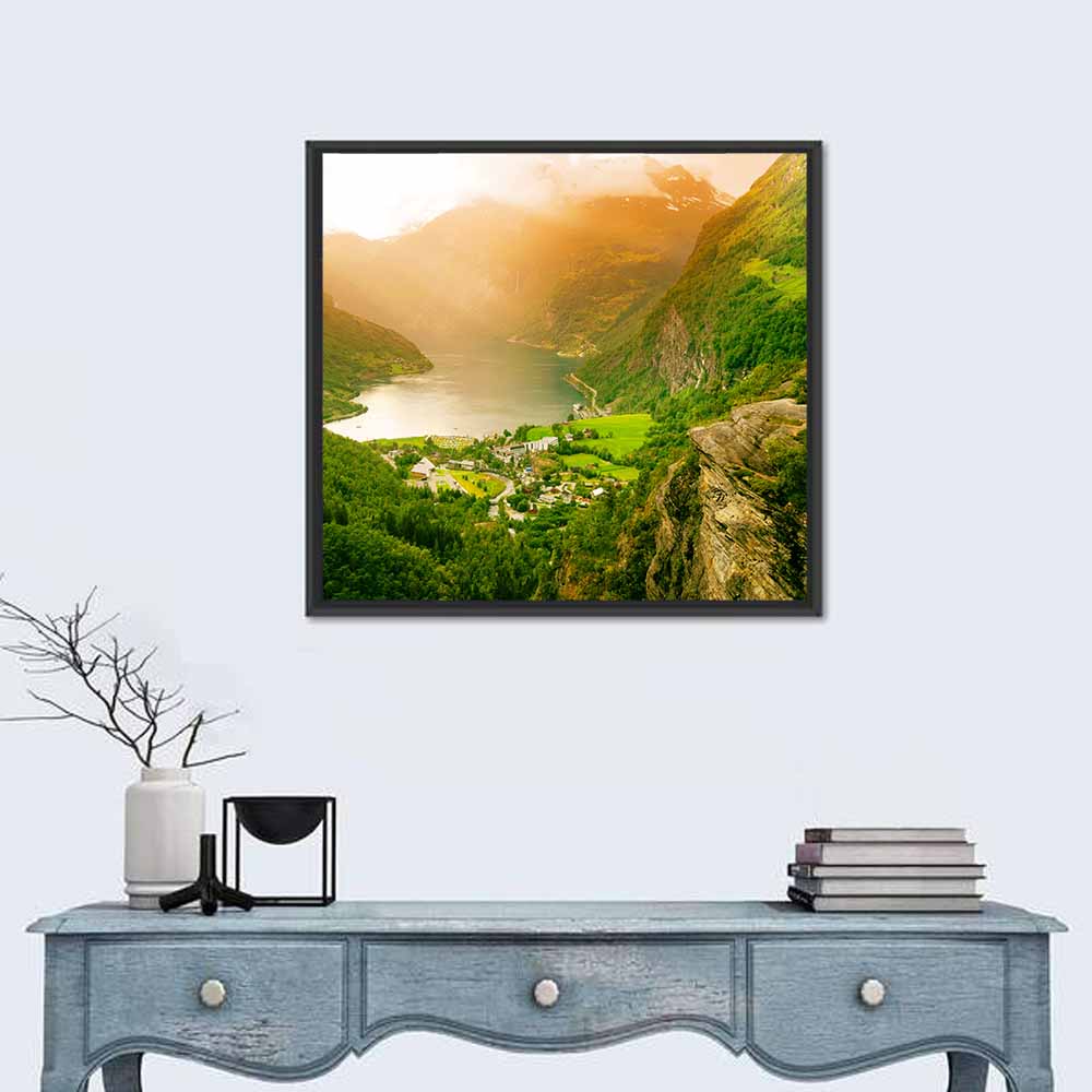 Geirangerfjord Golden Hour Wall Art
