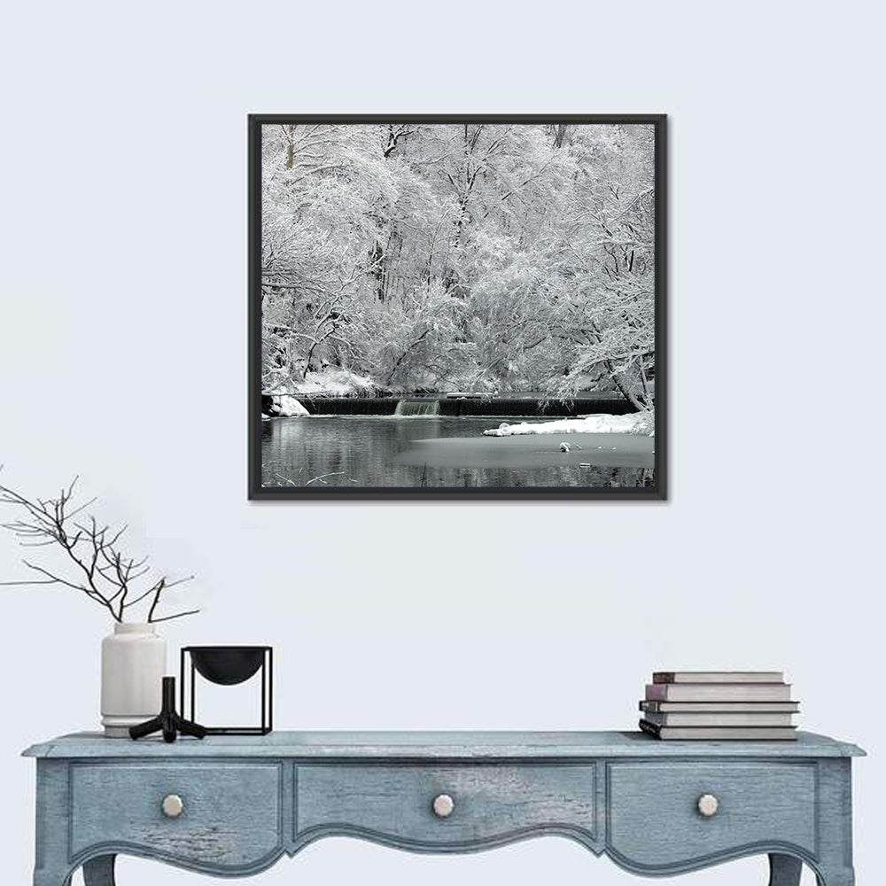 Fairmount Park Winter Spillway Wall Art