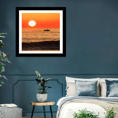 Oceanside Beach California Sunset Wall Art