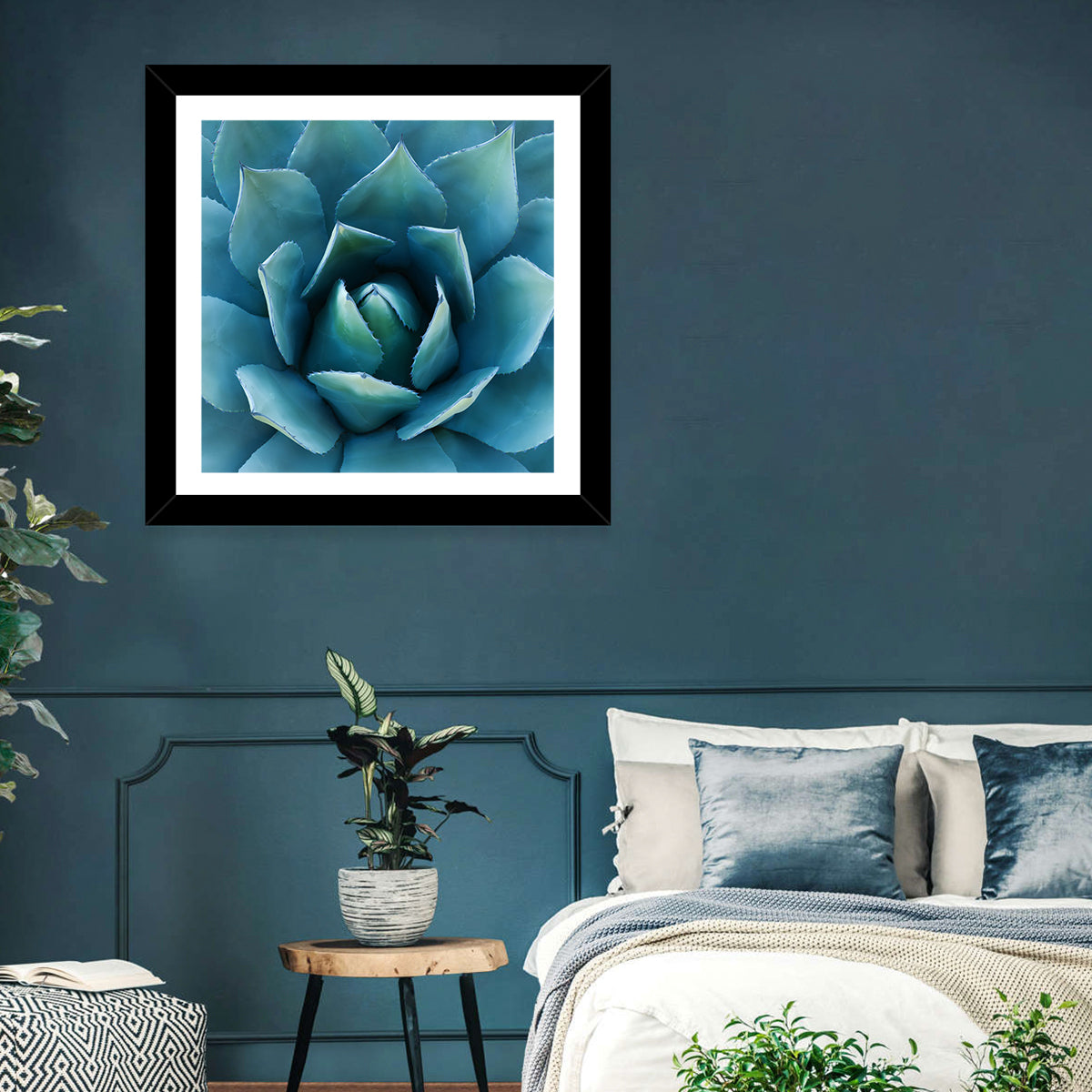 Spiral Agave Macro Wall Art