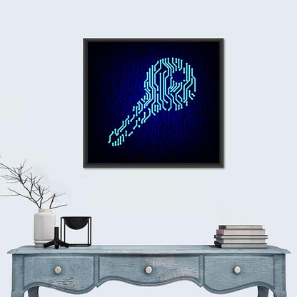 Digital Key Concept Wall Art