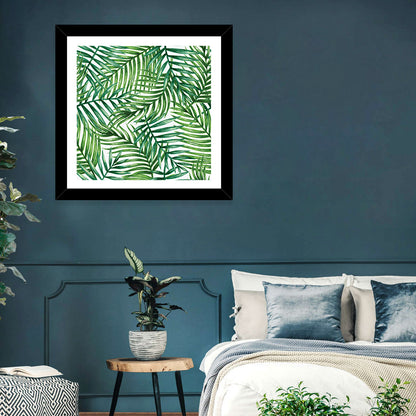 Palm Leaves Pattern Wall Art