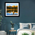 Sunrise Fishing at Sprague Lake Wall Art