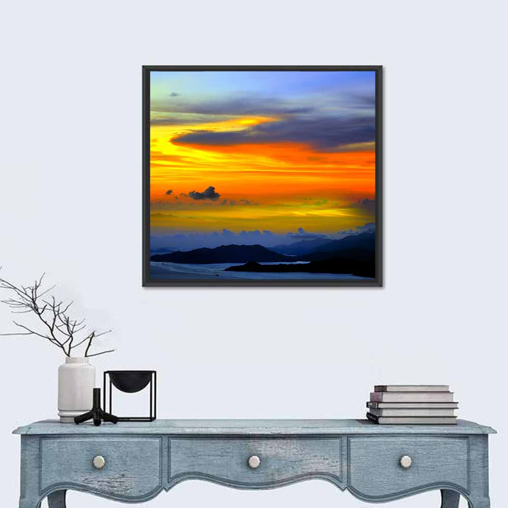 Tranquil Ocean Dusk Wall Art