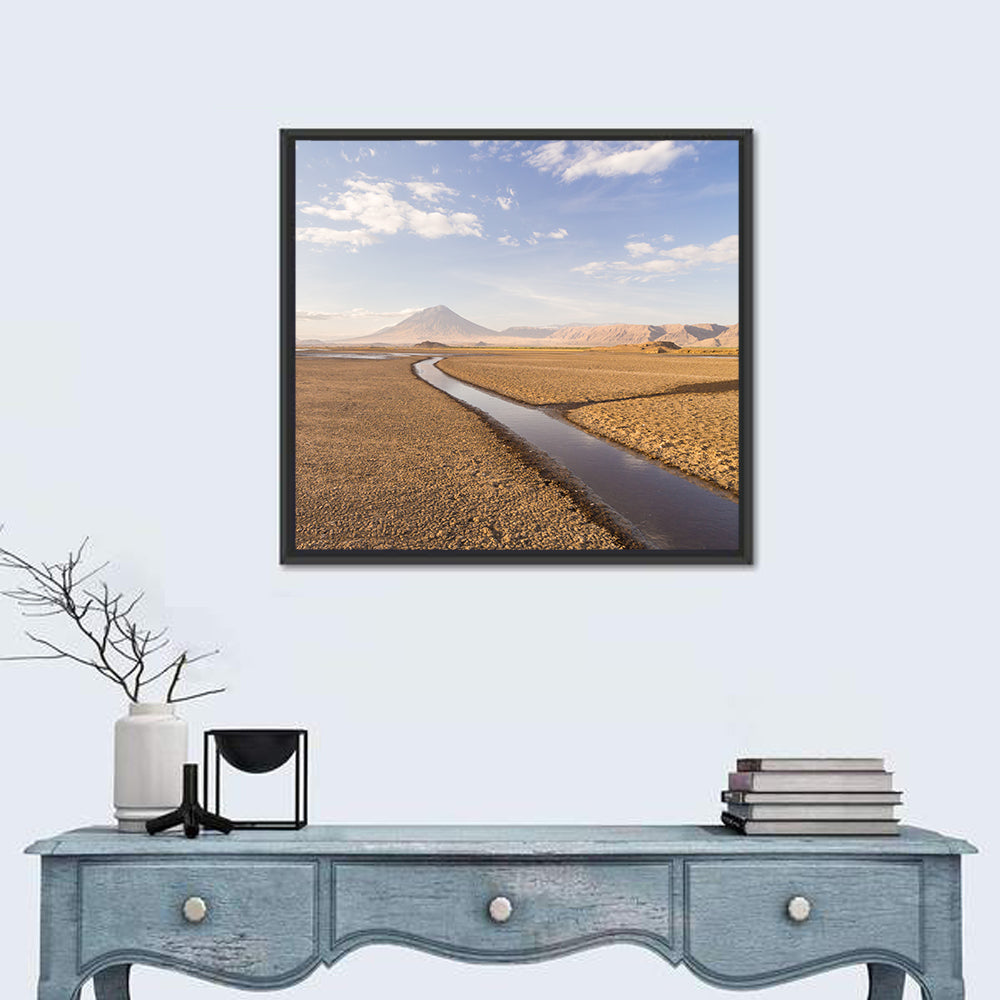 Lake Natron with Ol Doinyo Lengai Wall Art
