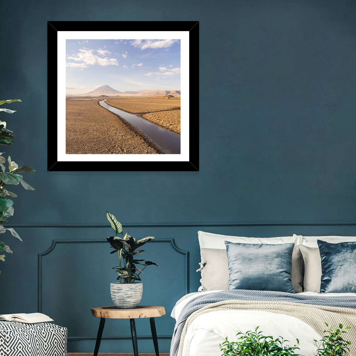 Lake Natron with Ol Doinyo Lengai Wall Art