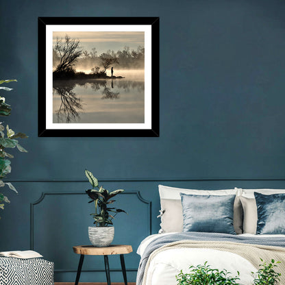 Centennial Lake Mist Wall Art