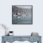 Lake Louise Winter Reflection Wall Art