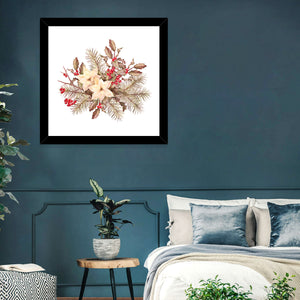 Retro Flower Bouquet Wall Art