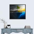 Split Island Tree of Duality Wall Art