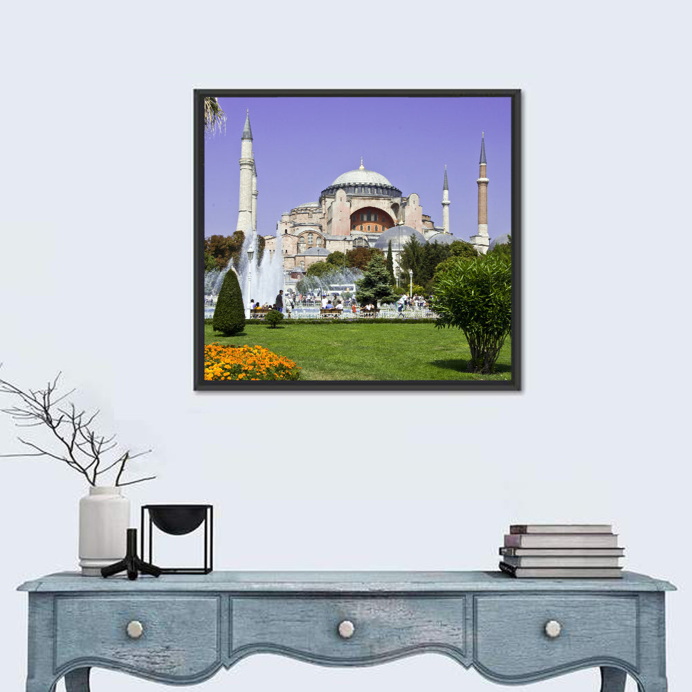 Hagia Sophia Fountain Gardens Istanbul Wall Art