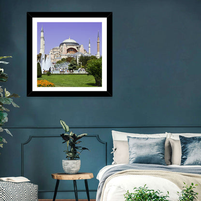 Hagia Sophia Fountain Gardens Istanbul Wall Art