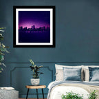 New York Night Skyline Wall Art