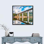Lake Omodeo Concrete Bridge Wall Art
