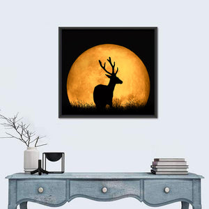 Deer & Moon Wall Art