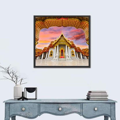 Marble Temple at Sunset Wall Art