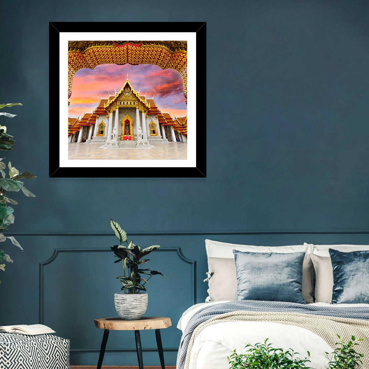 Marble Temple at Sunset Wall Art