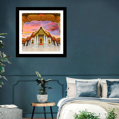 Marble Temple at Sunset Wall Art