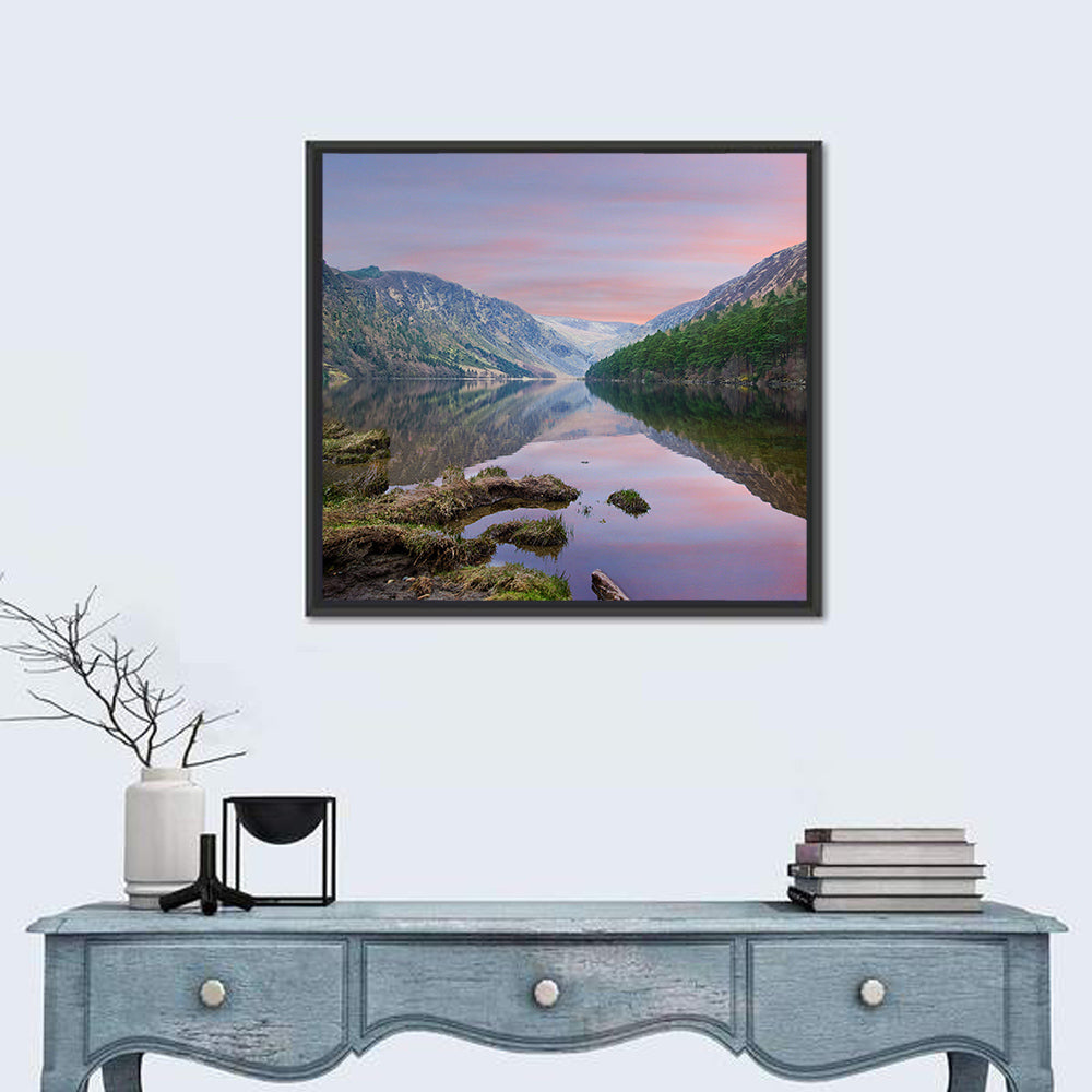 Glendalough Upper Lake at Dusk Wall Art
