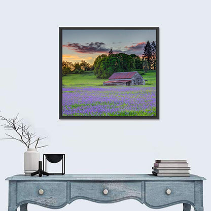 Willamette Valley Barn at Sunset Wall Art