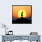 Champion Silhouette at Sunset Wall Art