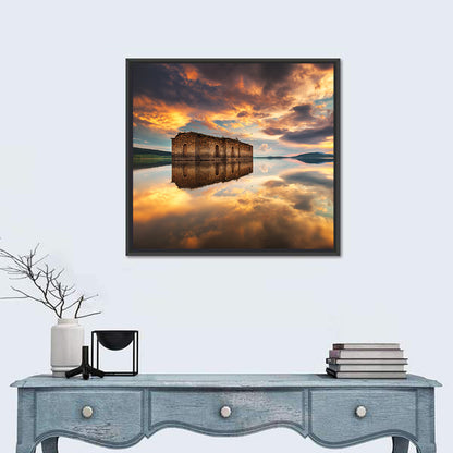 Sunken Church at Zhrebchevo Dam Wall Art