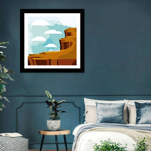 Desert Cliffs Landscape Wall Art