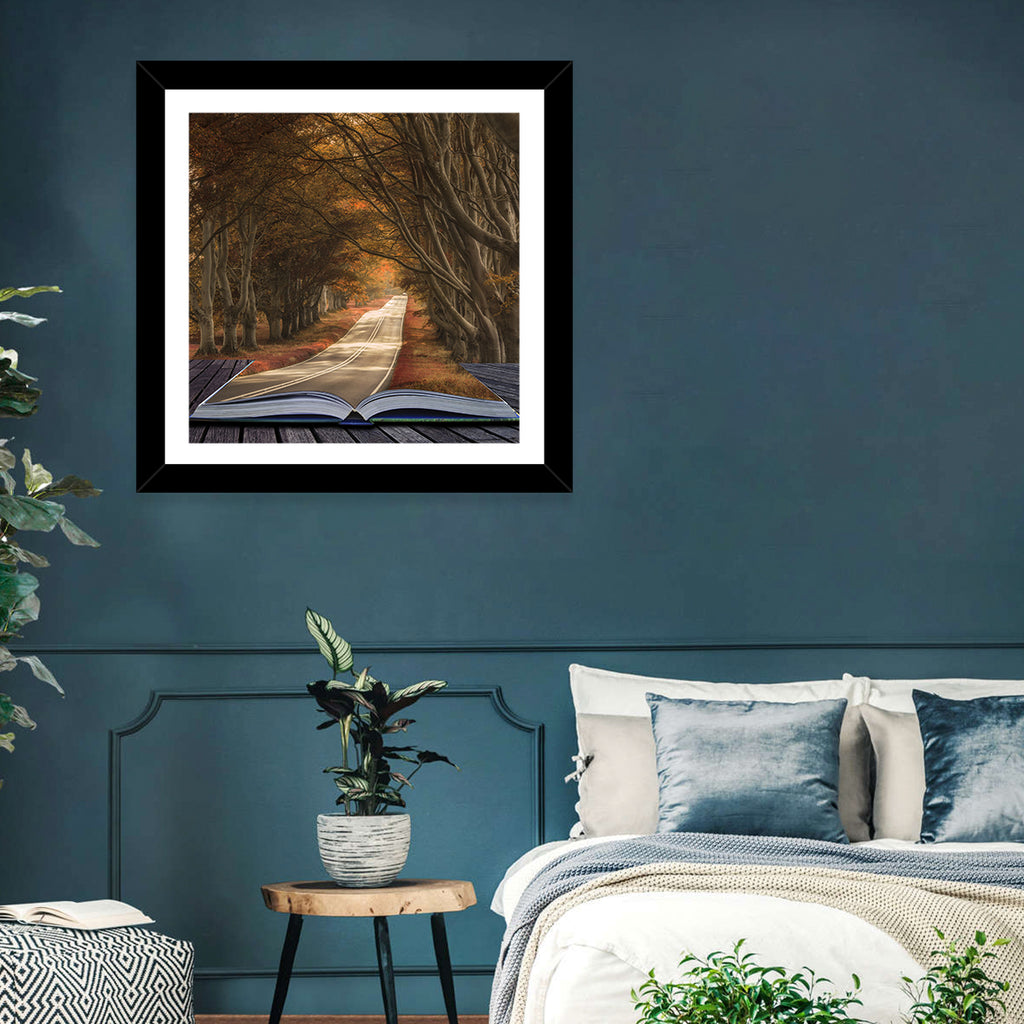 Surreal Book Pathway Wall Art